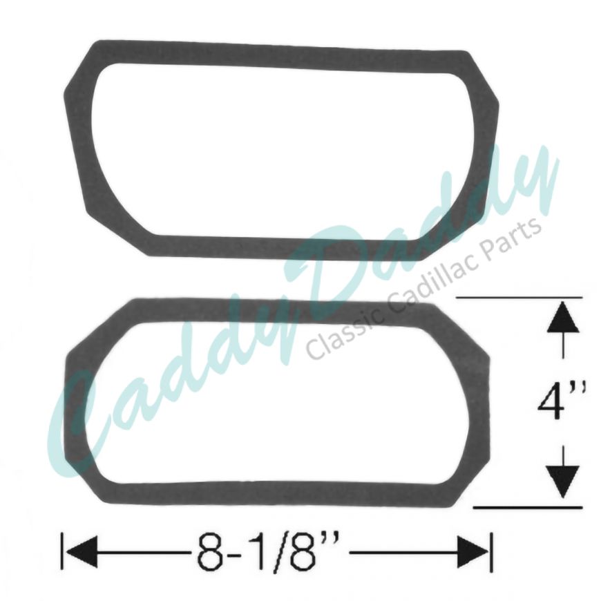 1956 Cadillac Parking Light And Fog Light Lens Housing Rubber Gaskets 1 Pair REPRODUCTION Free Shipping In The USA