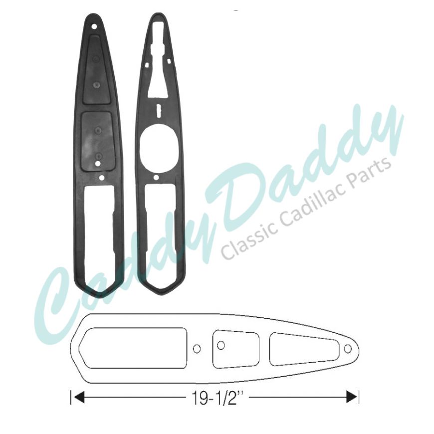 1941 1942 1946 1947 1948 1949 Cadillac (See Details) Tail Light Rubber Mounting Pads 1 Pair REPRODUCTION Free Shipping In The USA 