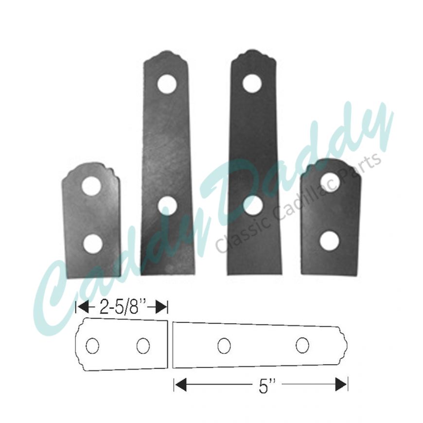 1937 1938 1939 1940 1941 Cadillac (See Details) Trunk Hinge Rubber Mounting Pad Set (4 Pieces) REPRODUCTION Free Shipping In The USA