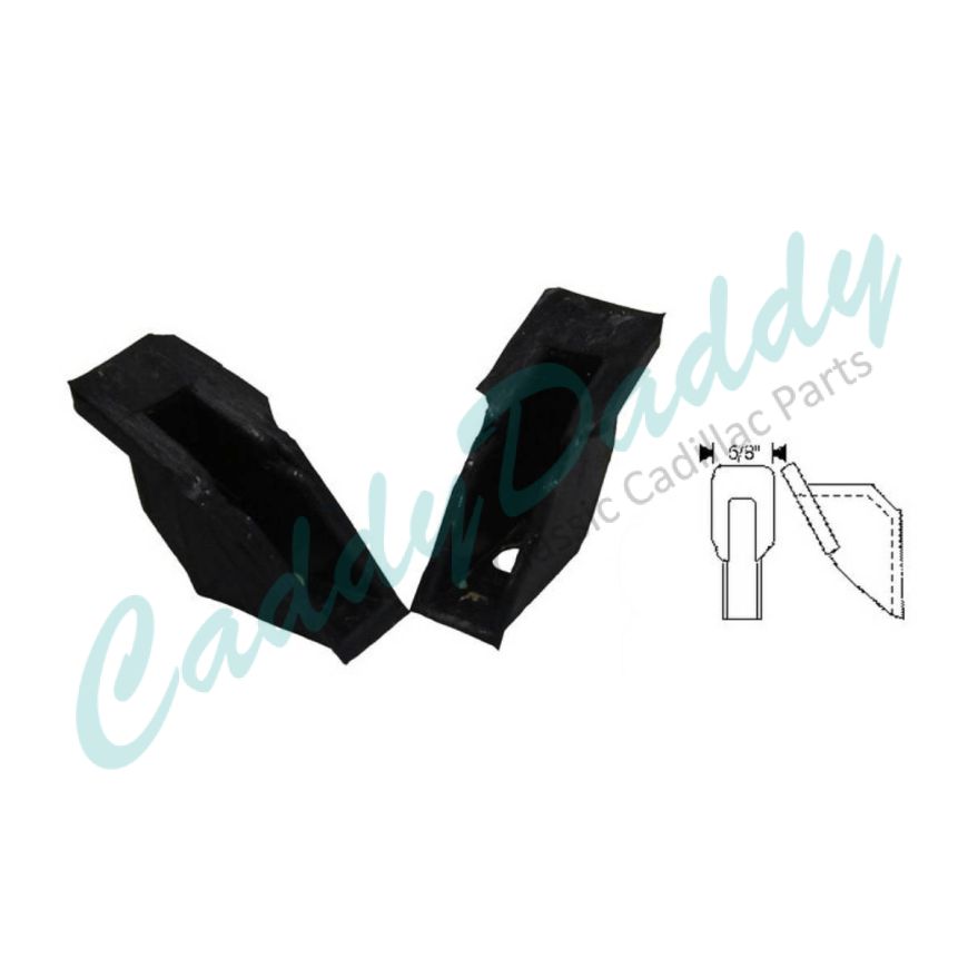 1963 1964 Cadillac Convertible Vent Top Tips 1 Pair REPRODUCTION Free Shipping In The USA