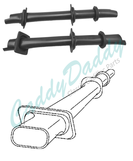 1969 1970 Cadillac Eldorado Door Power Window Conduit 1 Pair REPRODUCTION Free Shipping In The USA