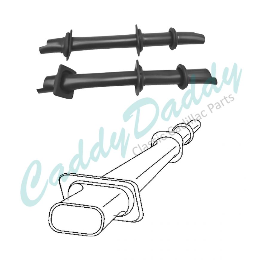 1965 1966 1967 1968 Cadillac (See Details) Door Power Window Conduit 1 Pair REPRODUCTION Free Shipping In The USA