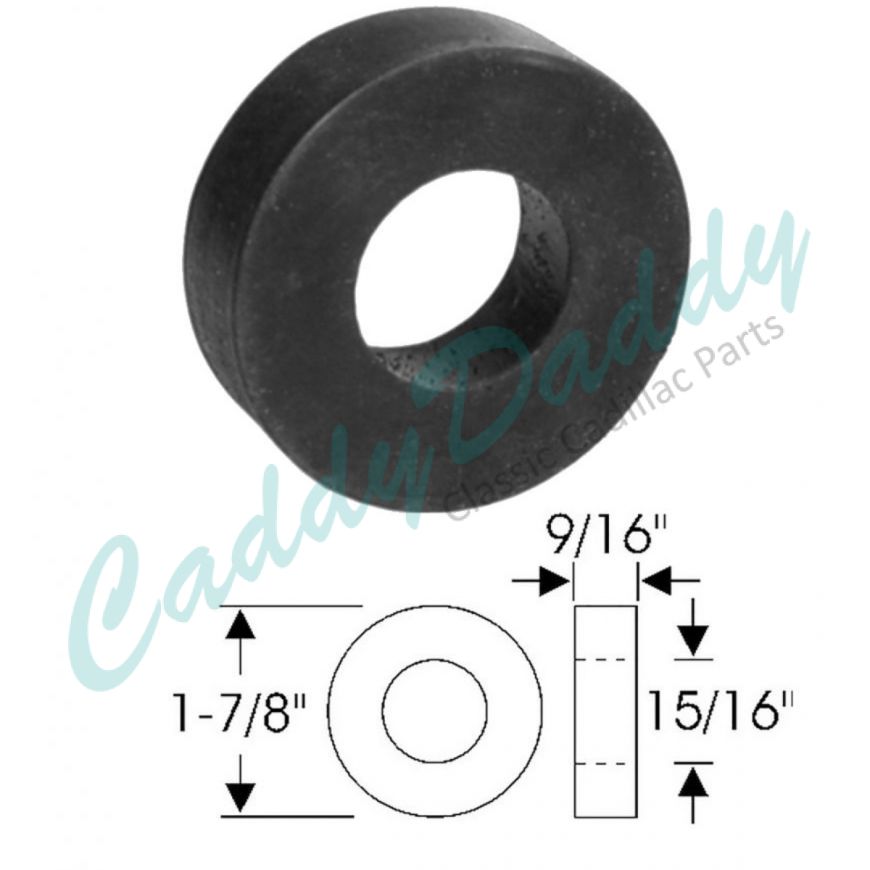 1956 Cadillac Center Radiator Support to Frame Rubber Pad REPRODUCTION