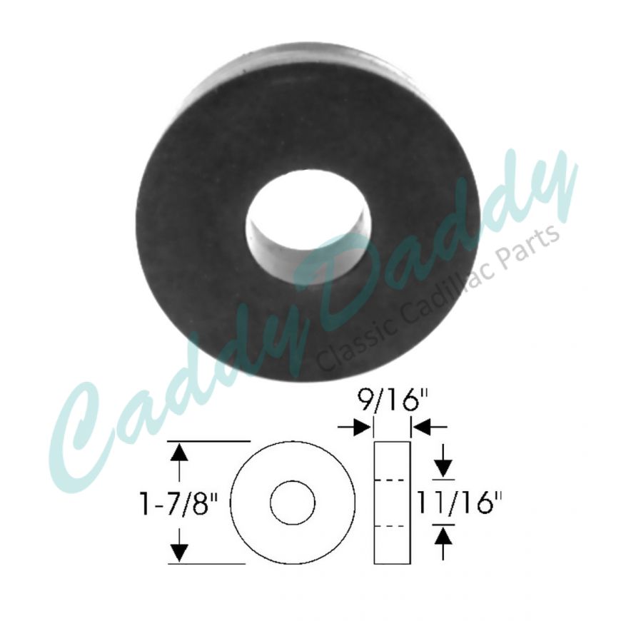 1954 1955 1956 1957 1958 1959 1960 1961 1962 1963 1964 1965 Cadillac Round Body Mount Pad (11/16 Inner Diameter) REPRODUCTION 