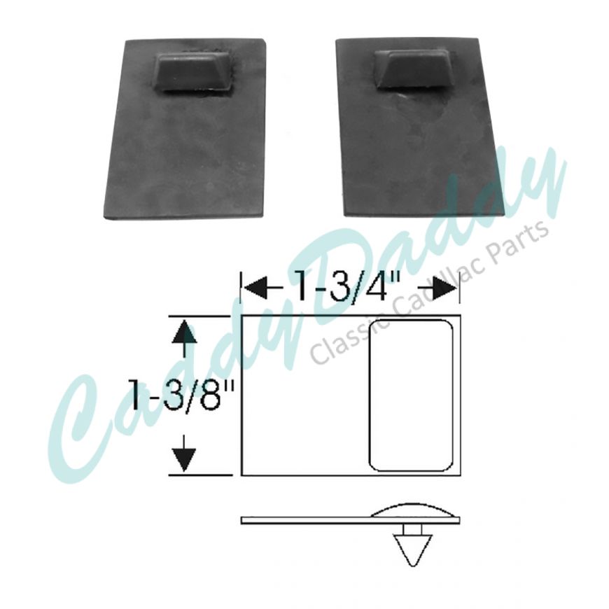 1966 1967 1968 1969 Cadillac Series 75 Limousine Rocker Panel Dust Shields 1 Pair REPRODUCTION