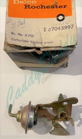 1971 Cadillac (Except Eldorado) Rochester Quadrajet Carburetor Choke Vacuum BReak New Old Stock Free Shipping In The USA