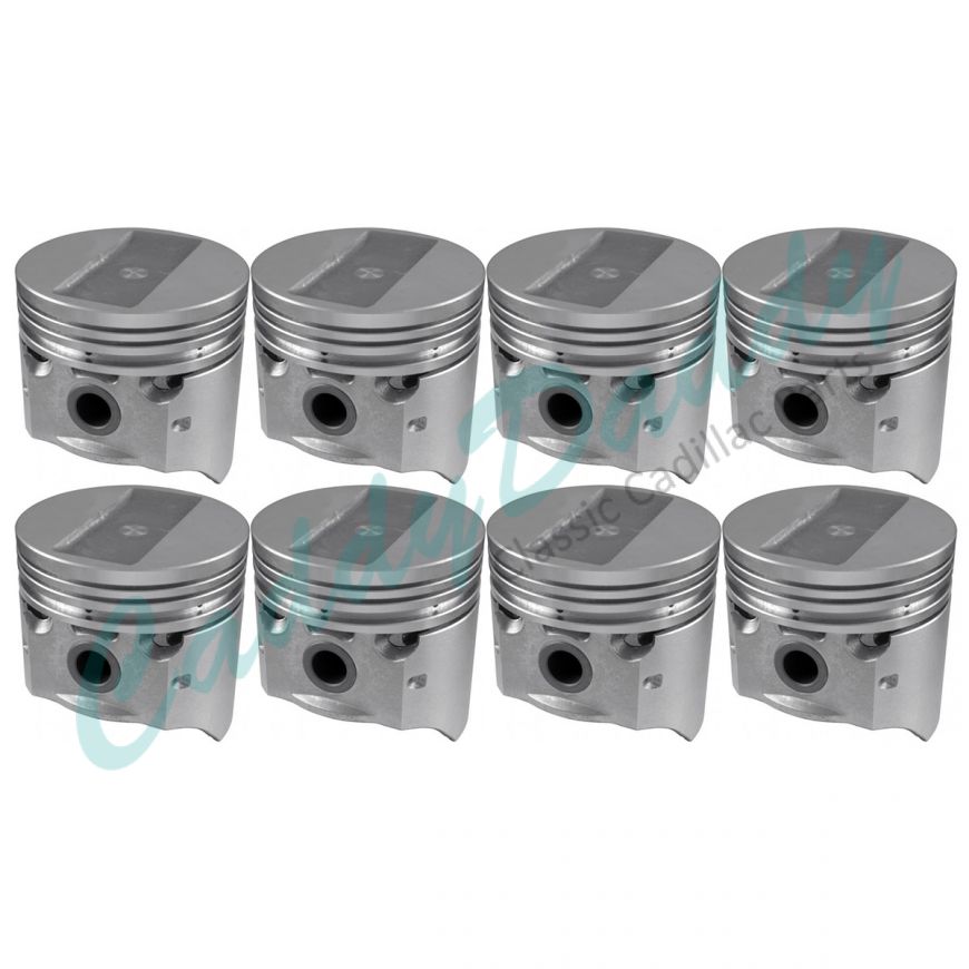1970 1971 1972 1973 Cadillac 500 Engine Piston Set (8 Pieces) REPRODUCTION Free Shipping In The USA