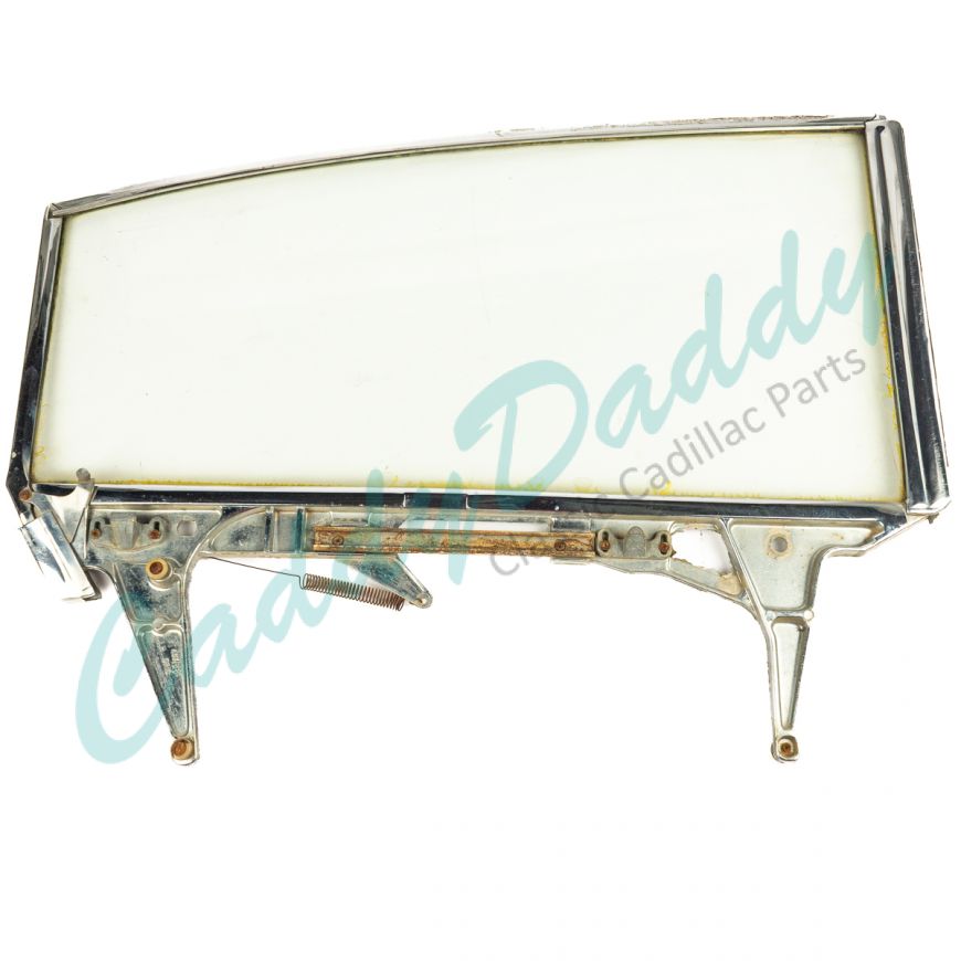 1959 1960 Cadillac 4-Door 6-Window Sedan Left Driver Side Rear Door Window Frame With Glass USED 