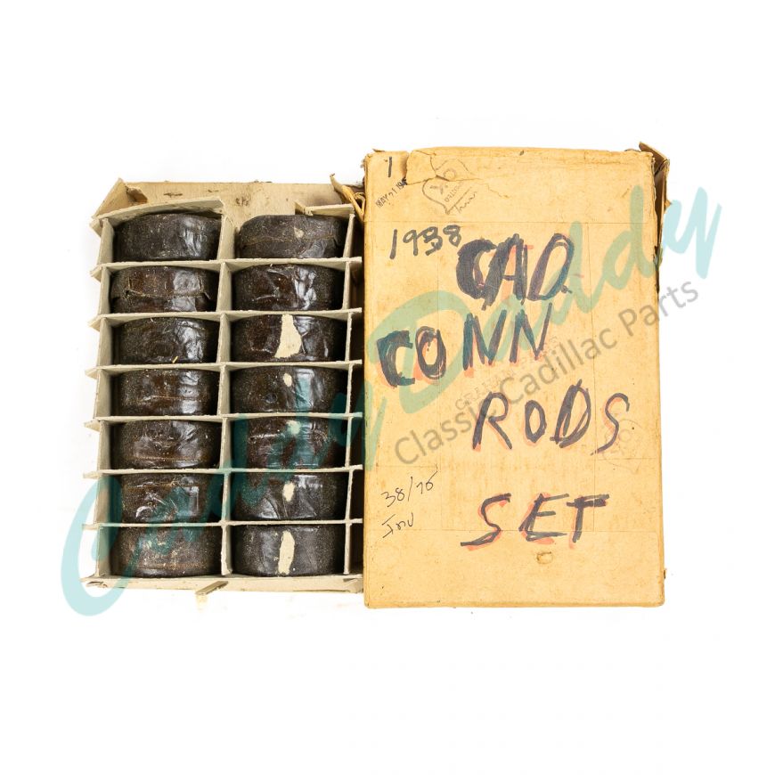 1937 1938 1939 1940 1941 1942 1946 1947 1948 Cadillac 346 Engine Connecting Rod Bearing STD Set (14 Pieces) NOS Free Shipping In The USA
