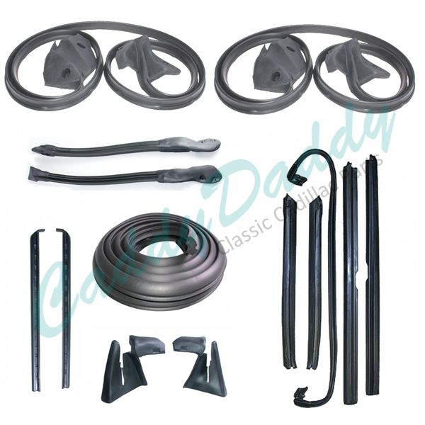 1971 1972 1973 Cadillac Eldorado Convertible Advanced Rubber Weatherstrip Kit (14 Pieces) REPRODUCTION Free Shipping In The USA
