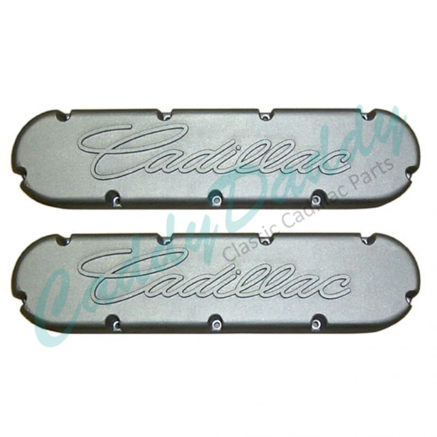 1968 1969 1970 1971 1972 1973 1974 1975 1976 1977 1978 1979 1980 1981 1982 1983 1984 Cadillac Flat Top Valve Covers With Raised Script (See Details For Colors) 1 Pair REPRODUCTION Free Shipping In The USA