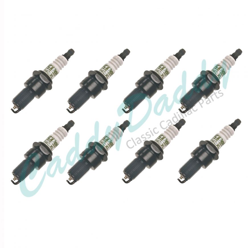 1975 1976 1977 1978 1979 1980 1981 1982 1983 1984 1985 Cadillac (See Details) A/C Delco Spark Plugs Set of 8 (Copper) REPRODUCTION Free Shipping In The USA
