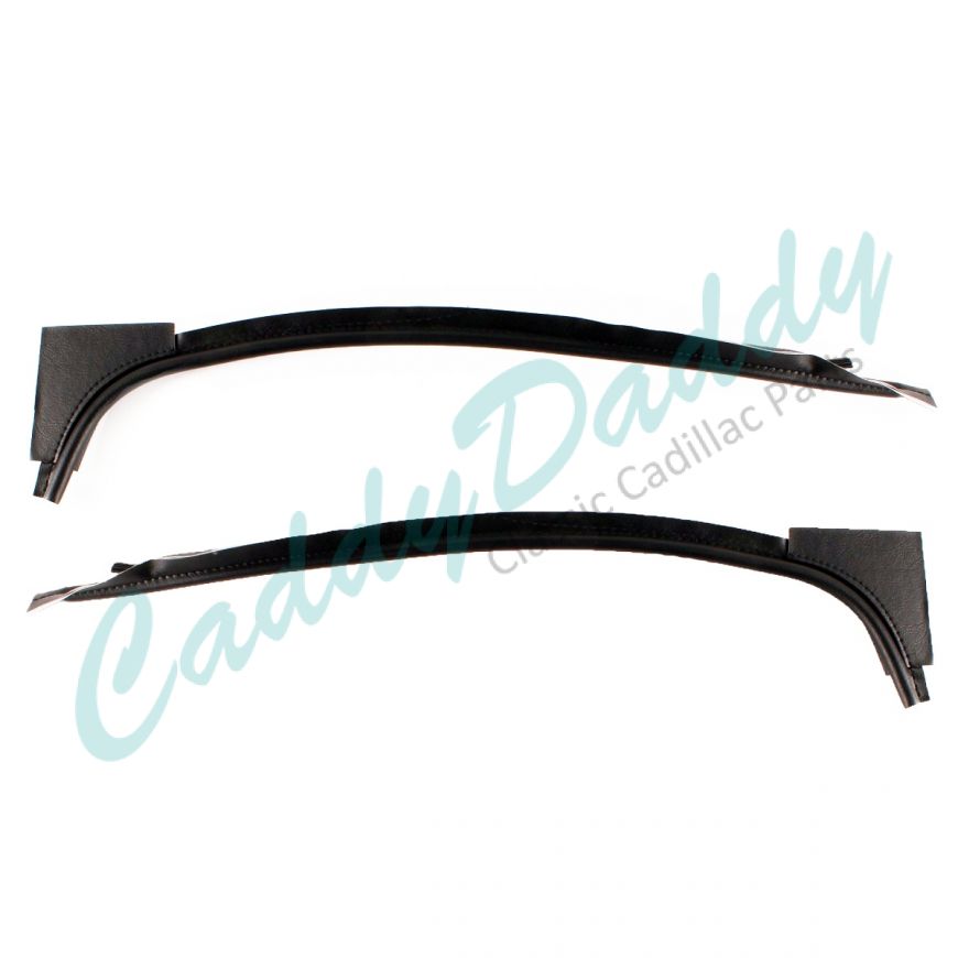 1971 1972 1973 1974 1975 1976 1977 1978 Cadillac Eldorado Hardtop Bodylock Pillar Windlace Black 1 Pair REPRODUCTION Free Shipping In The USA