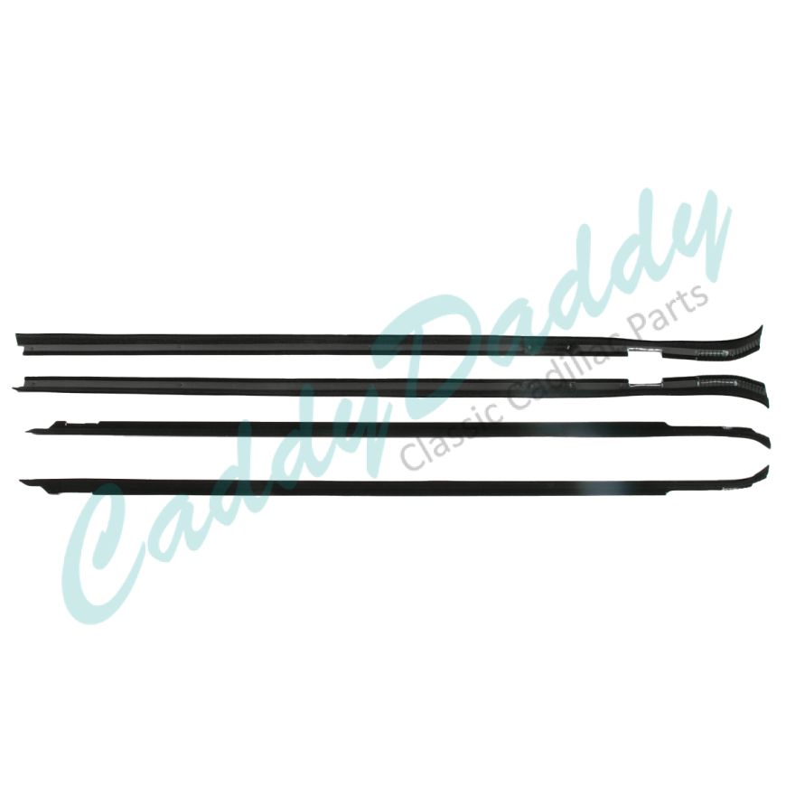 1977 1978 1979 Cadillac Coupe Deville 2-Door Window Sweep Kit (4 Pieces) REPRODUCTION Free Shipping In The USA