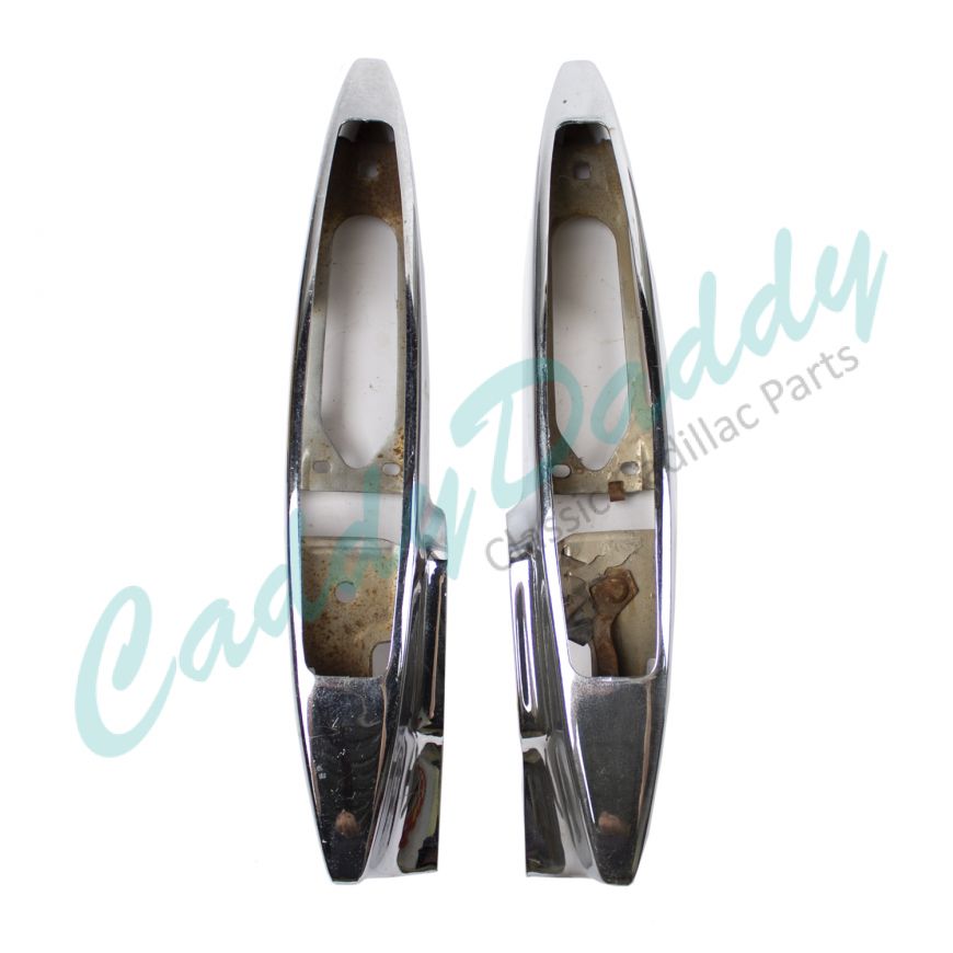 1978 1979 Cadillac (EXCEPT Eldorado and Seville) Outer Rear Bumper End 1 Pair USED