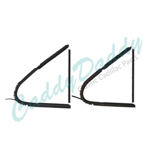 1940 1941 Cadillac (See Details) Front Vent Window Rubber Weatherstrip Kit (4 Pieces) REPRODUCTION Free Shipping In The USA 