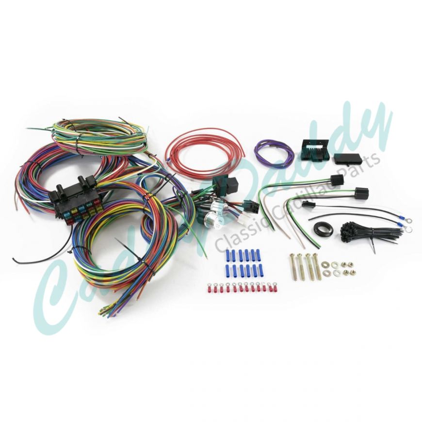 Universal 20-Circuit 12-Volt Wiring Harness Kit REPRODUCTION Free Shipping In The USA