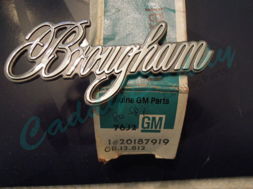 1980 1981 Cadillac Brougham Roof Panel Script NOS Free Shipping In The USA
