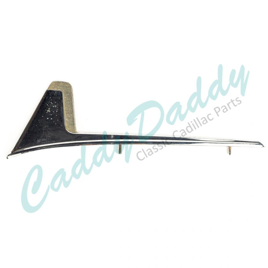 1957 Cadillac (EXCEPT Seville and Biarritz) Left Driver Side Hood Ornament B-Quality USED Free Shipping In The USA