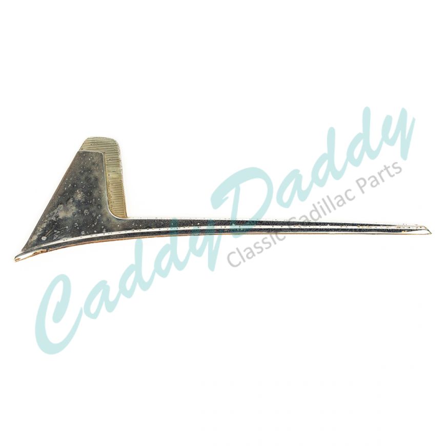 1957 Cadillac (EXCEPT Seville and Biarritz) Left Driver Side Hood Ornament C-Quality USED Free Shipping In The USA