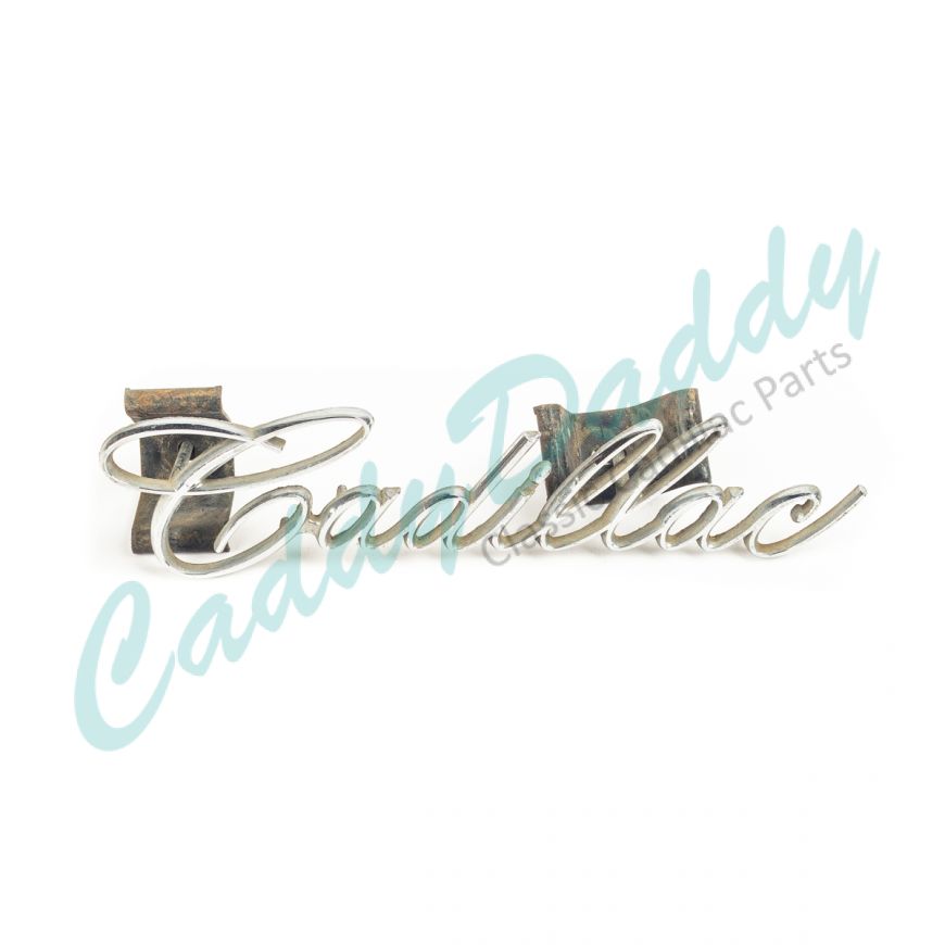 1967 Cadillac (EXCEPT Eldorado) Grille Script USED Free Shipping In The USA