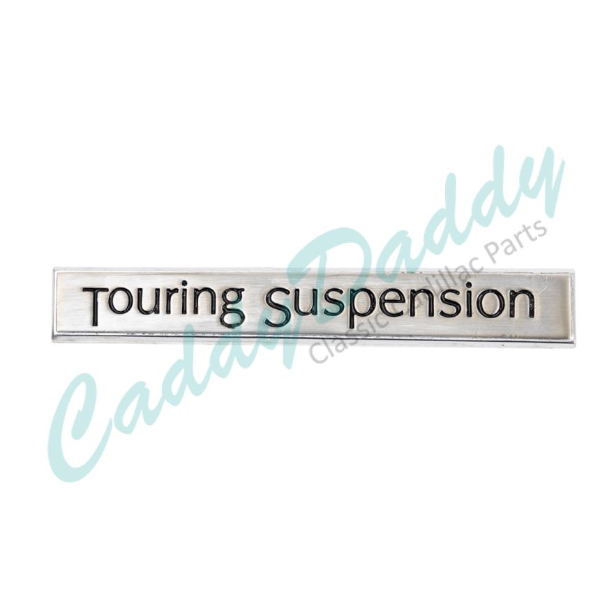 1982 1983 1984 1985 Cadillac Eldorado And Seville Touring Suspension Trunk Script Plate REPRODUCTION Free Shipping In The USA