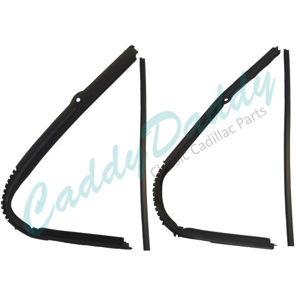 1938 1939 1940 Cadillac 4-Door (See Details) Front Vent Window Rubber Weatherstrip Kit (4 Pieces) REPRODUCTION Free Shipping In The USA