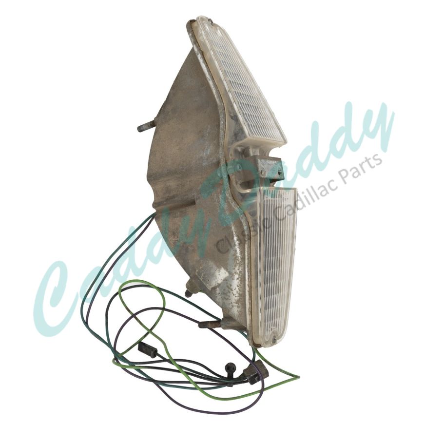 1964 1965 Cadillac (See Details) Rear Bumper Back Up Light Housing With Lens USED Free Shipping In The USA