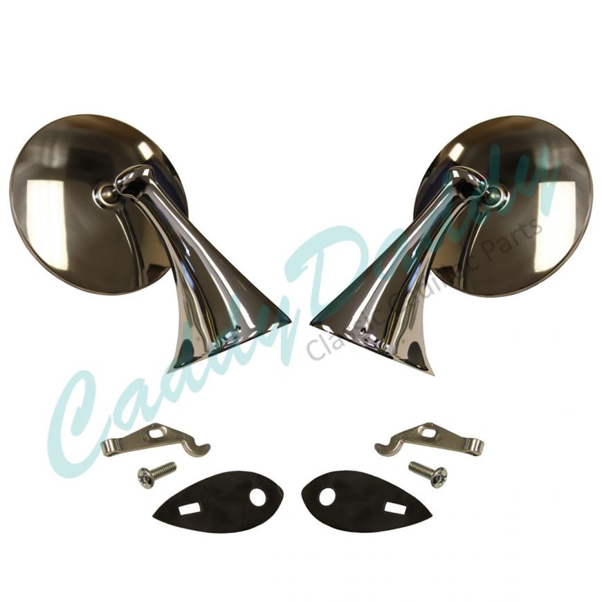 1950 1951 1952 1953 Cadillac Exterior Mirrors 1 Pair REPRODUCTION Free Shipping In The USA