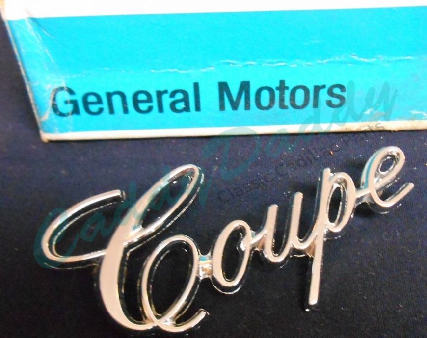 1971 1972 1973 1974 1975 1976 1977 1978 1979 1980 Cadillac Coupe Rear 1/4 Script NOS Free Shipping In The USA