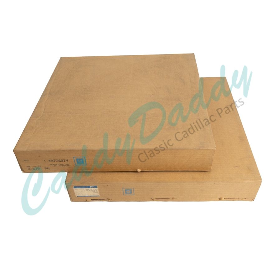 1971 1972 1973 1974 Cadillac Calais And Deville 4-Door Hardtop Roof Rail Weatherstrips 1 Pair NOS Free Shipping In The USA 