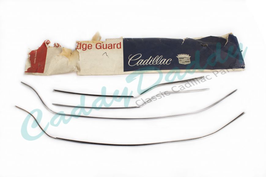 1967 Cadillac 4-Door Sedan (EXCEPT Series 75) Door Edge Guard Molding Set (4 Pieces) NOS Free Shipping In The USA