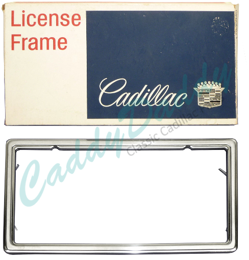 1963 1964 1965 1966 1967 1968 1969 1970 1971 1972 1973 1974 1975 1976 Cadillac License Plate Frame  NOS Free Shipping In The USA