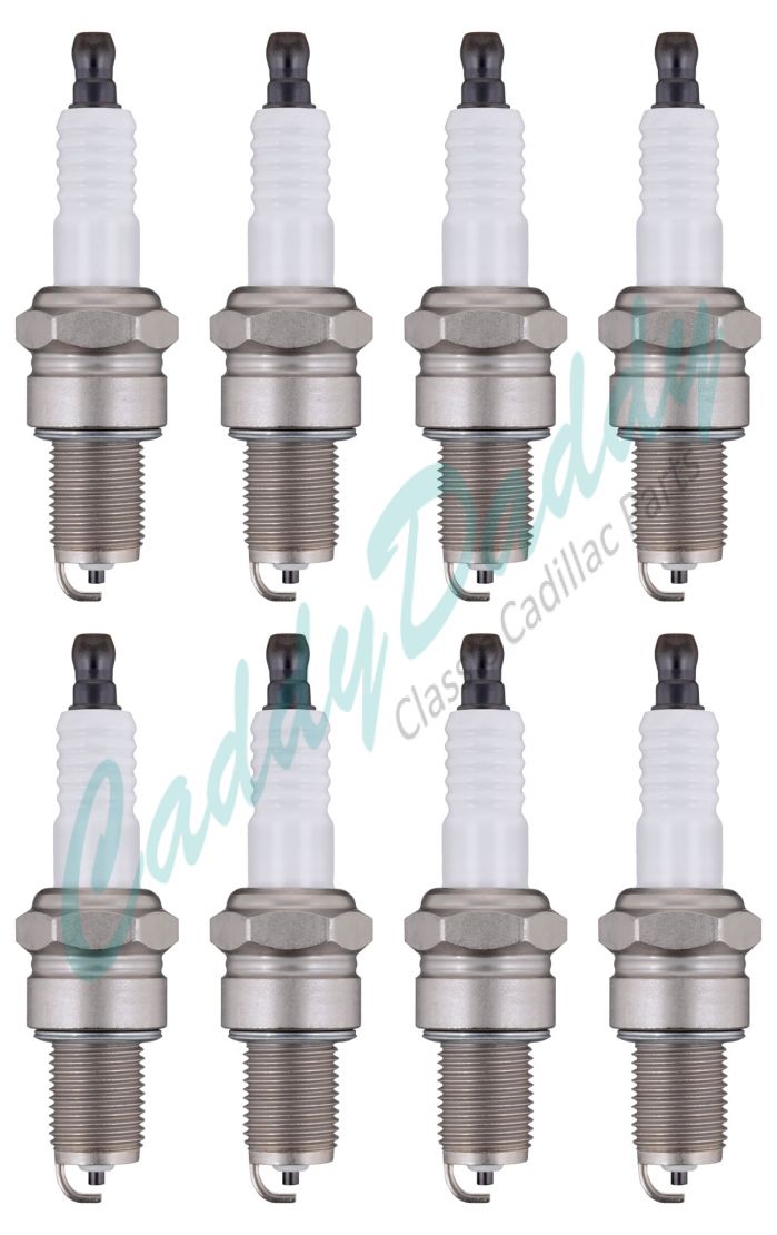 1968 1969 Cadillac Spark Plugs Set of 8 (Platinum) REPRODUCTION Free Shipping In The USA