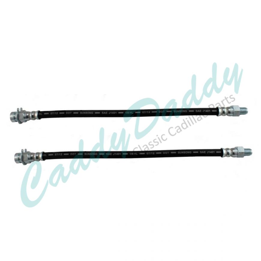 1957 1958 1959 1960 1961 1962 1963 1964 1965 1966 1967 Cadillac (See Details) Front Brake Hose 1 Pair REPRODUCTION Free Shipping In The USA