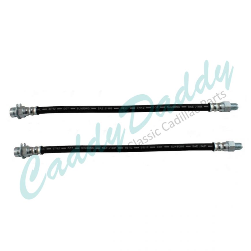 1958 1959 1960 1961 1962 1963 1964 1965 Cadillac (See Details) Rear Brake Hoses 1 Pair REPRODUCTION Free Shipping In The USA