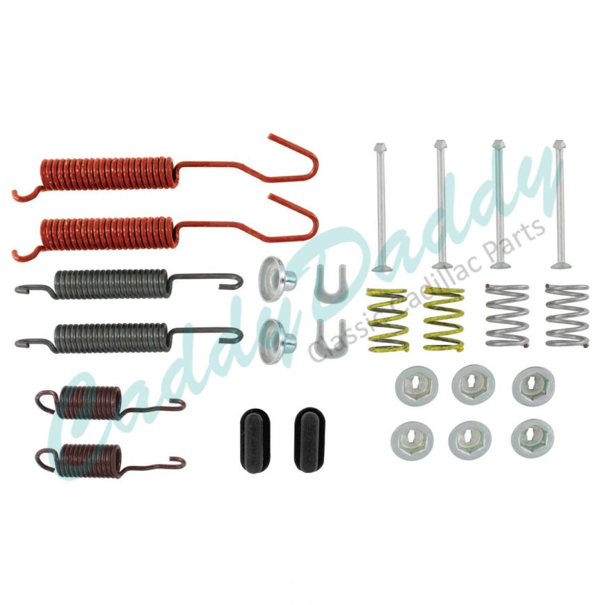 1960 Cadillac Front Drum Brake Hardware Kit (26 Pieces) REPRODUCTION Free Shipping In The USA