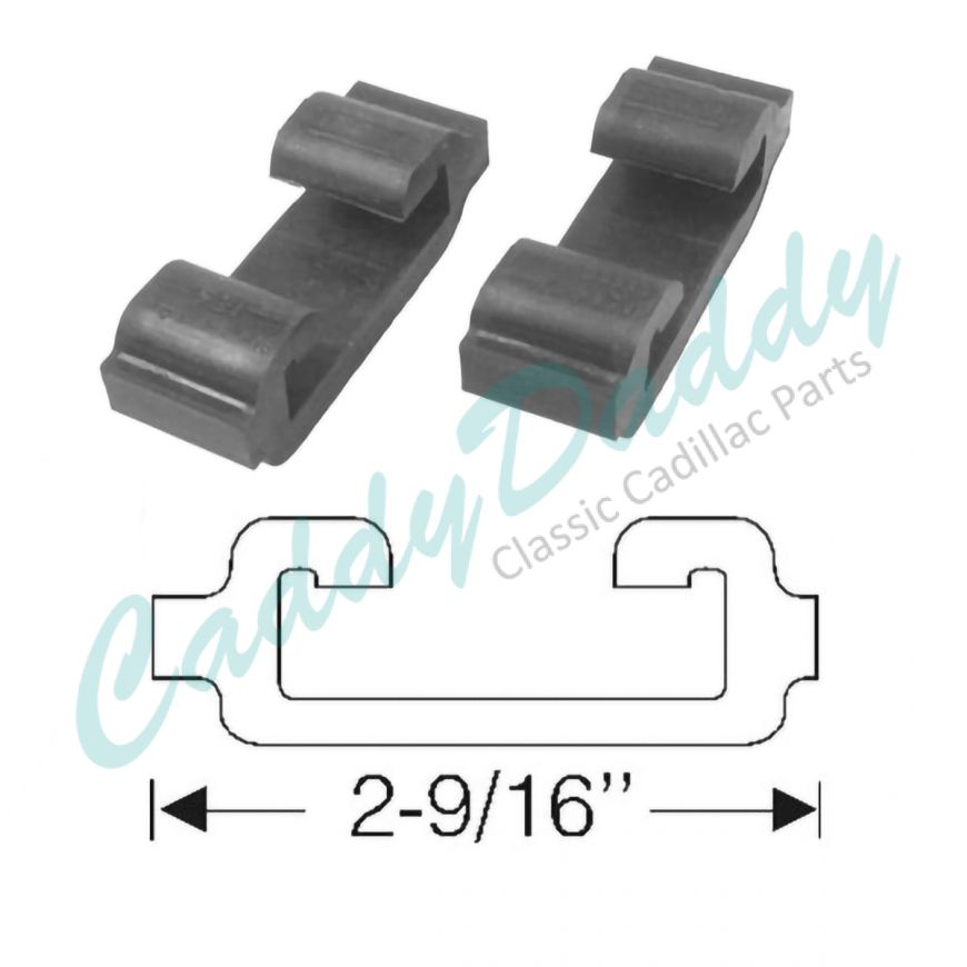 1941 Cadillac (See Details) Front And Rear Bumper Rubber Spacers 1 Pair REPRODUCTION Free Shipping In The USA