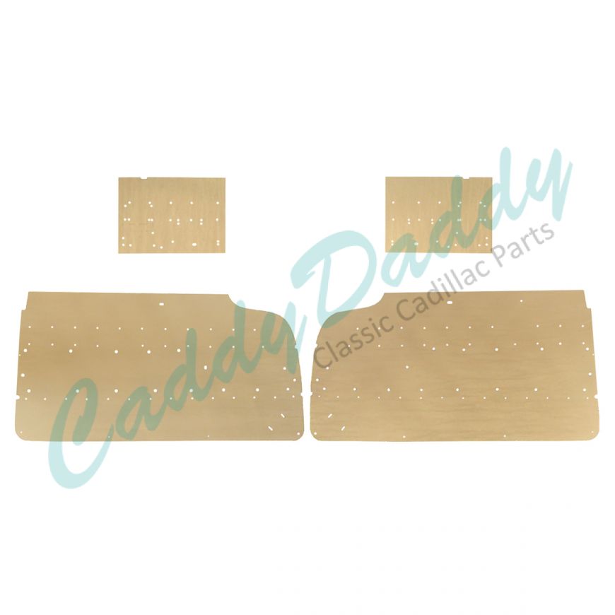 1959 1960 Cadillac Series 62 Convertible Interior Door Panel and Quarter Panel Boards (4 Pieces) REPRODUCTION