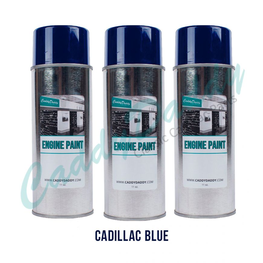 1949 1950 1951 1952 1953 1954 1955 1956 1957 1958 1959 1960 1961 1962 1963 1964 Cadillac Blue Engine Paint (3 Cans) REPRODUCTION Free Shipping in The USA