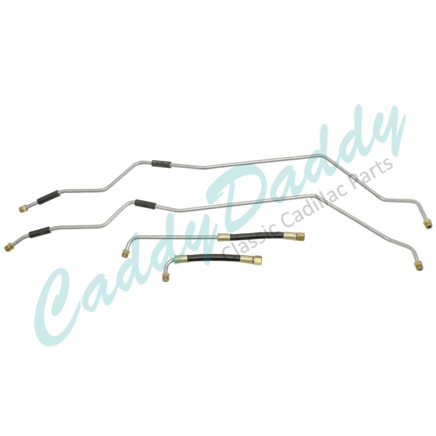 1959 1960 Cadillac (WITHOUT Air Conditioning) Transmission Cooler Lines Set (4 Pieces) Stainless Steel or Original Equipment Design REPRODUCTION Free Shipping In The USA
