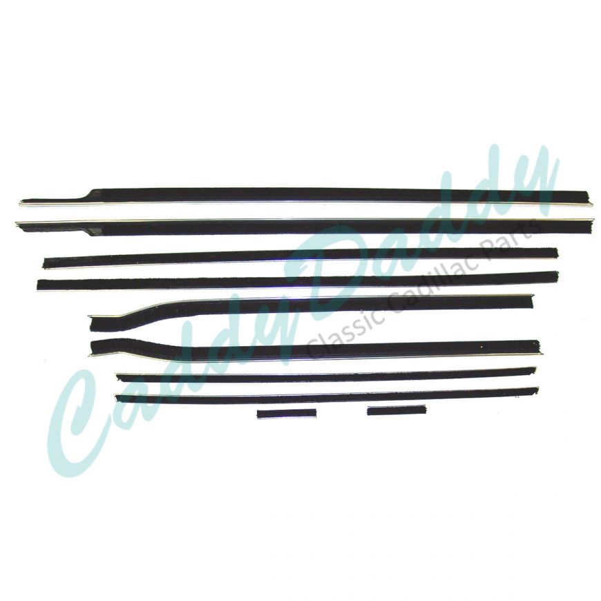1959 1960 Cadillac Convertible Window Sweep Set (10 Pieces) REPRODUCTION Free Shipping In The USA
