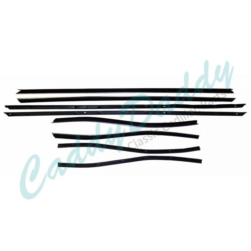 1969 1970 Cadillac Deville Convertible Window Sweep Set (8 Pieces) REPRODUCTION Free Shipping In The USA