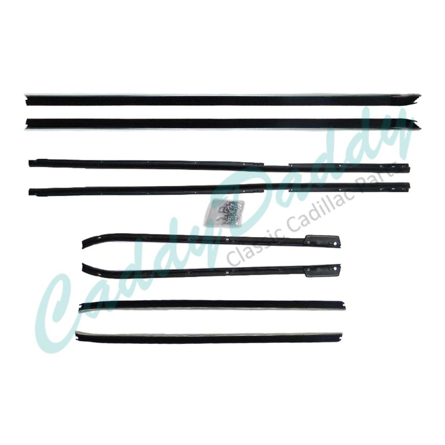 1965 1966 Cadillac Convertible Window Sweep Set (8 Pieces) REPRODUCTION Free Shipping In The USA