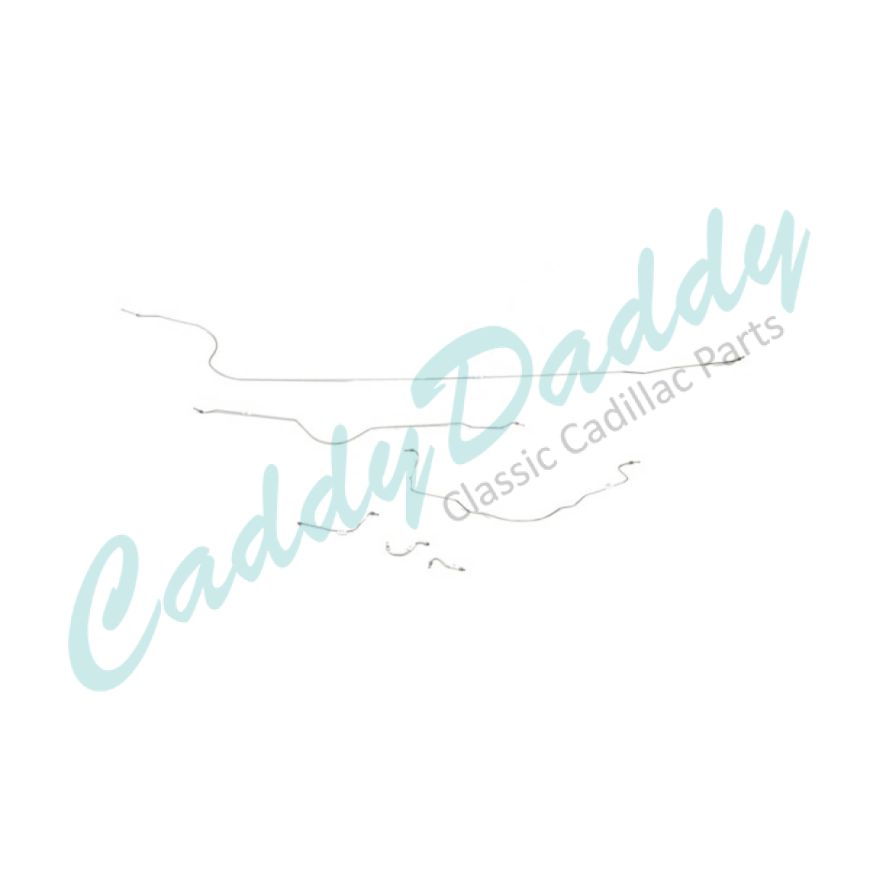 1955 Cadillac Series 62 (See Details) Power Drum Brake Line Kit (Stainless Steel Or Original Equipment Design) [Ready To Ship] REPRODUCTION Free Shipping In The USA
