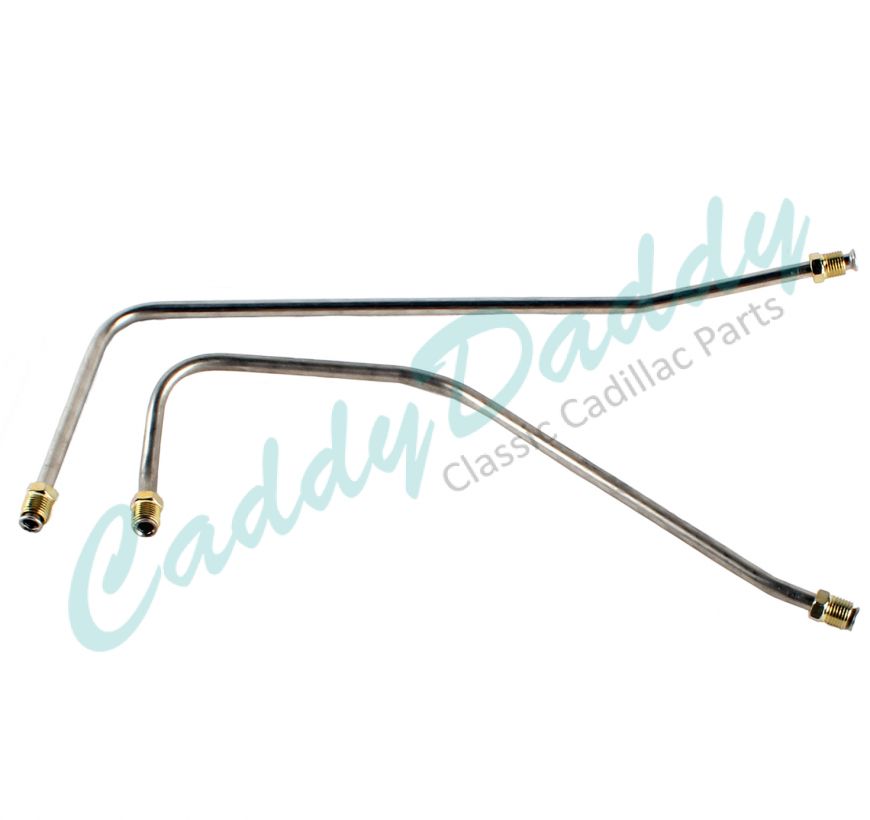 1963 1964 1965 1966 Cadillac Fuel Pump to Carter Carburetor Lines Set (2 Pieces) Stainless Steel or Original Equipment Design REPRODUCTION Free Shipping In The USA