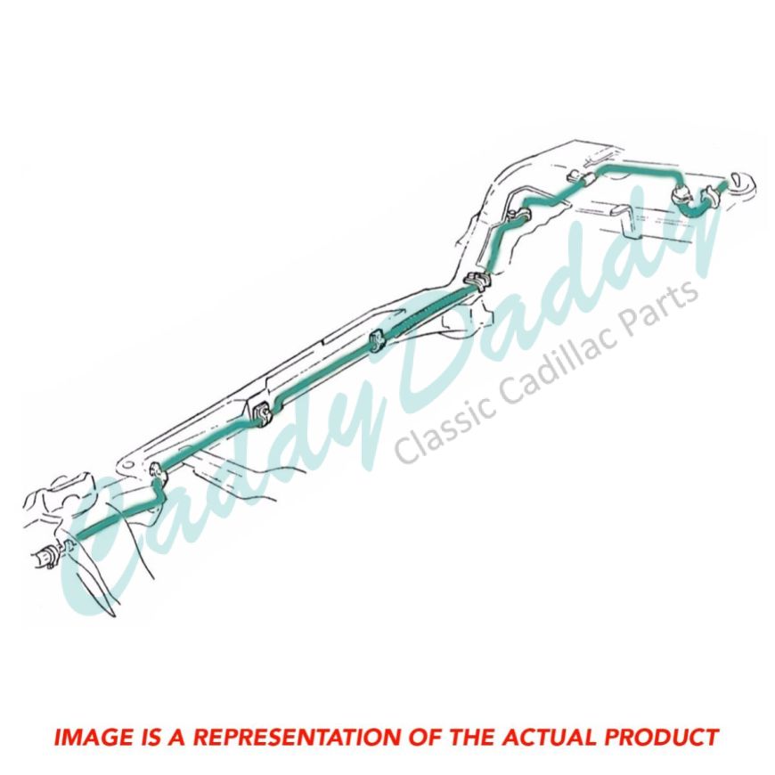 1959 1960 Cadillac Series 75 Limousine Fuel Supply Line Stainless Steel or Original Equipment Design [Ready To Ship] REPRODUCTION Free Shipping In The USA