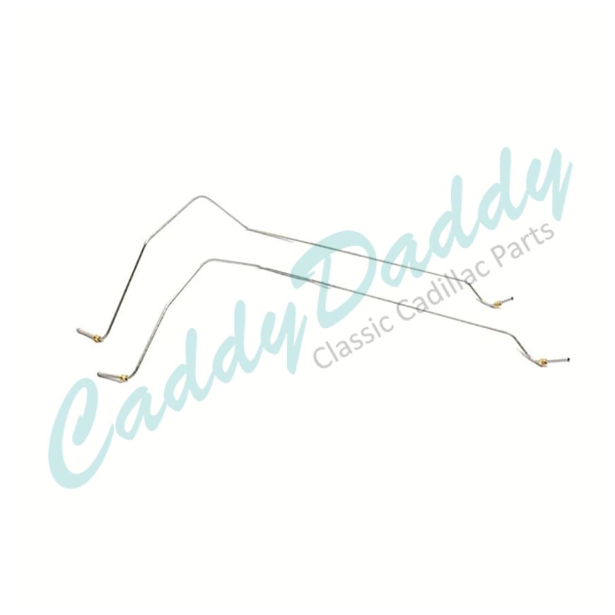 1960 Cadillac Series 75 Limousine Transmission Lines Set (2 Pieces) Stainless Steel or Original Equipment Design [Ready To Ship] REPRODUCTION Free Shipping In The USA