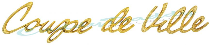 1957 Cadillac Coupe de Ville Fender Script REPRODUCTION Free Shipping In The USA