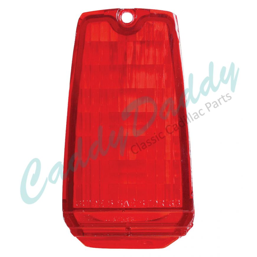 1963 Cadillac Tail Light Upper Bumper Red Lamp Lens REPRODUCTION Free Shipping In The USA
